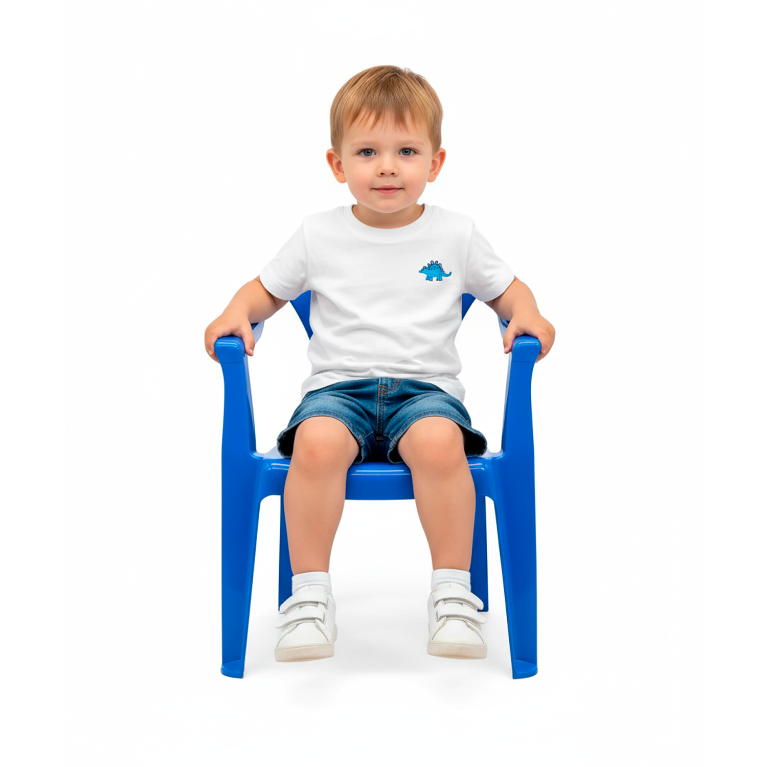 Silla Infantil Plastico Azul Oscuro