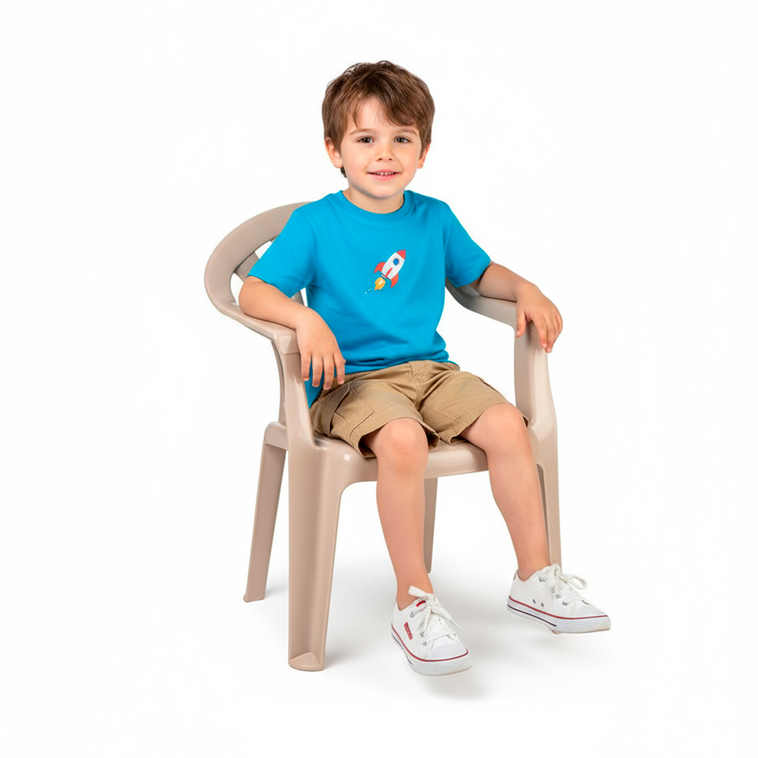 Silla Infantil Plastico Beige