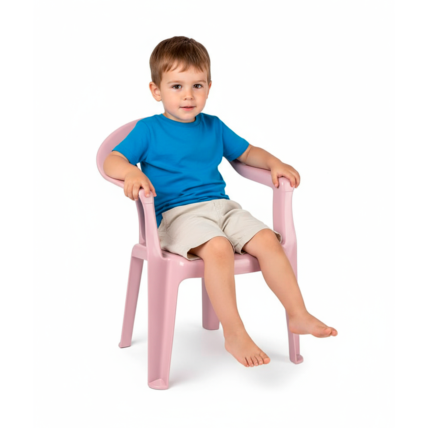 Silla Infantil Plastico Rosa Claro