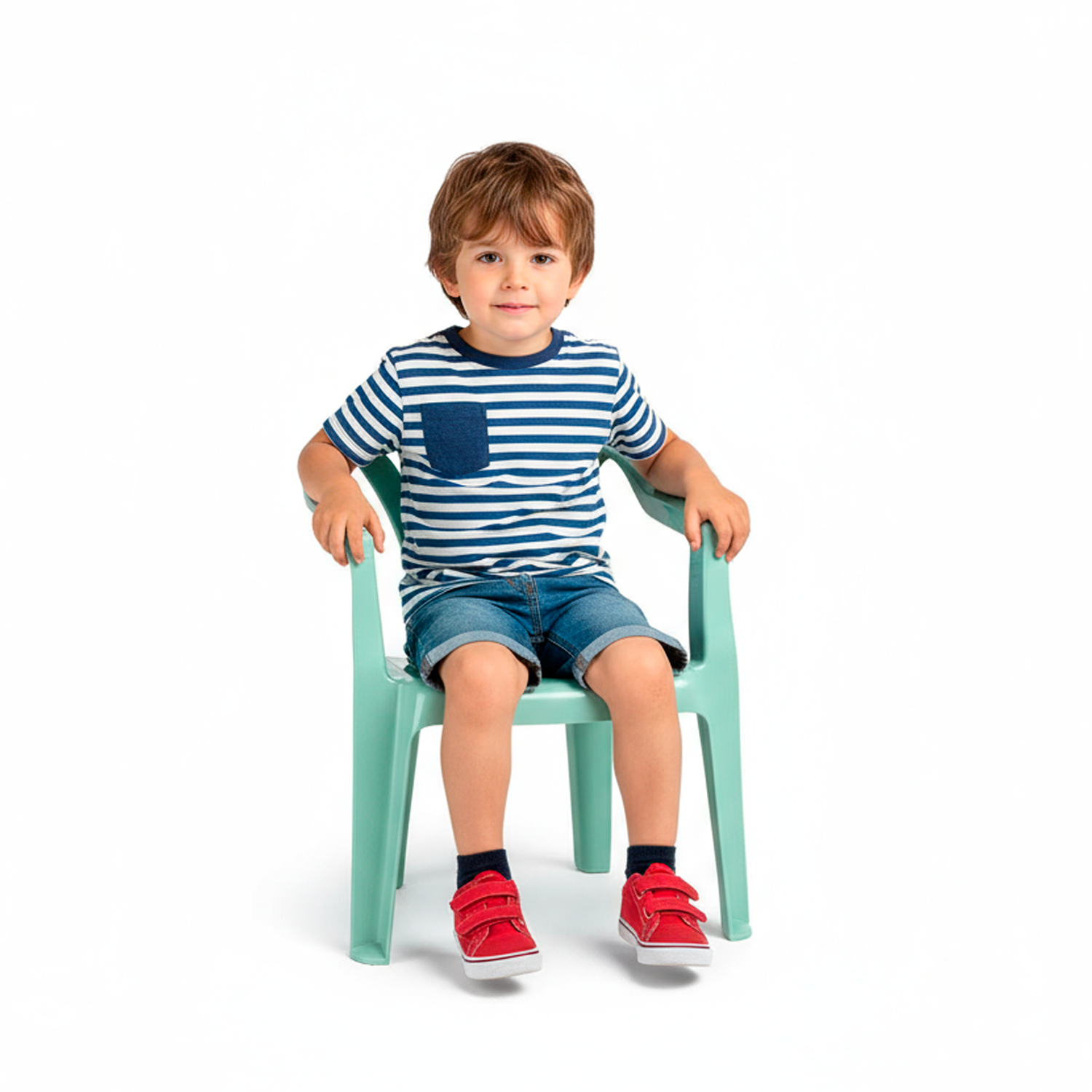 Silla Infantil Plastico Verde Claro