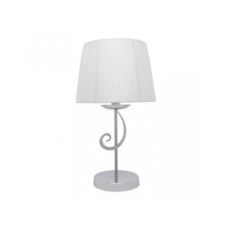 Sobremesa Luxor 1xe14 Cromo Pant. Blanca 45x25x25 Cm