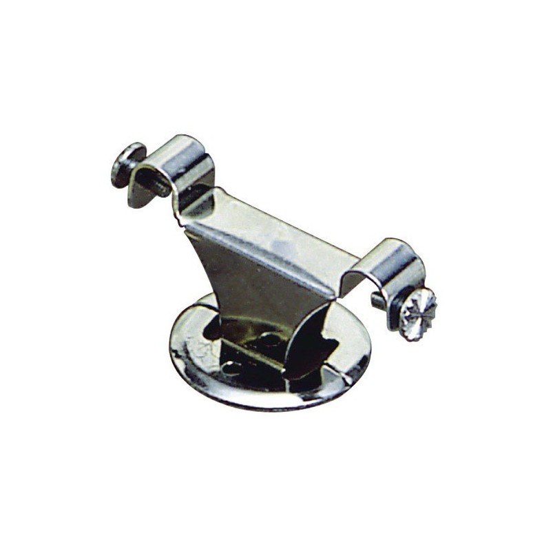 Soporte Barra 12 mm.˜ Cromo Techo Doble