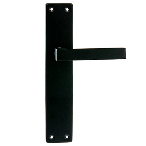 Manivelas con placa - Juego Manivelas con Placa SV-P400 Negro Mate