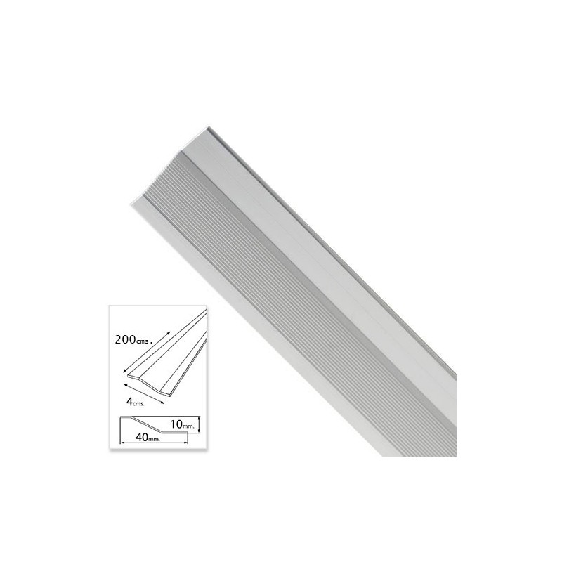 Tapajuntas Adhesivo Para Ceramica Metal Plata 200,0 cm.