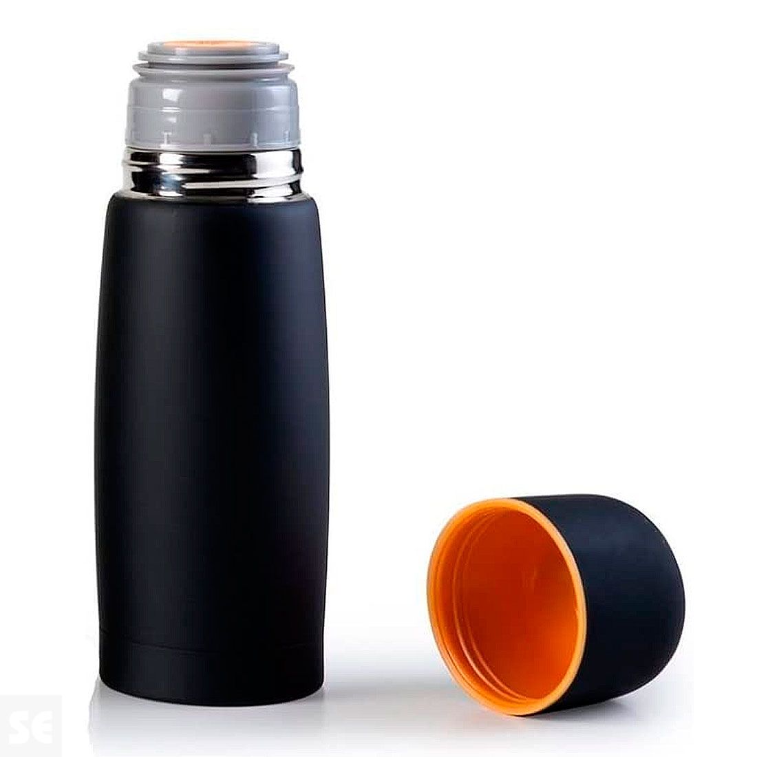 Termo para líquidos abombado de acero inoxidable 500 ml