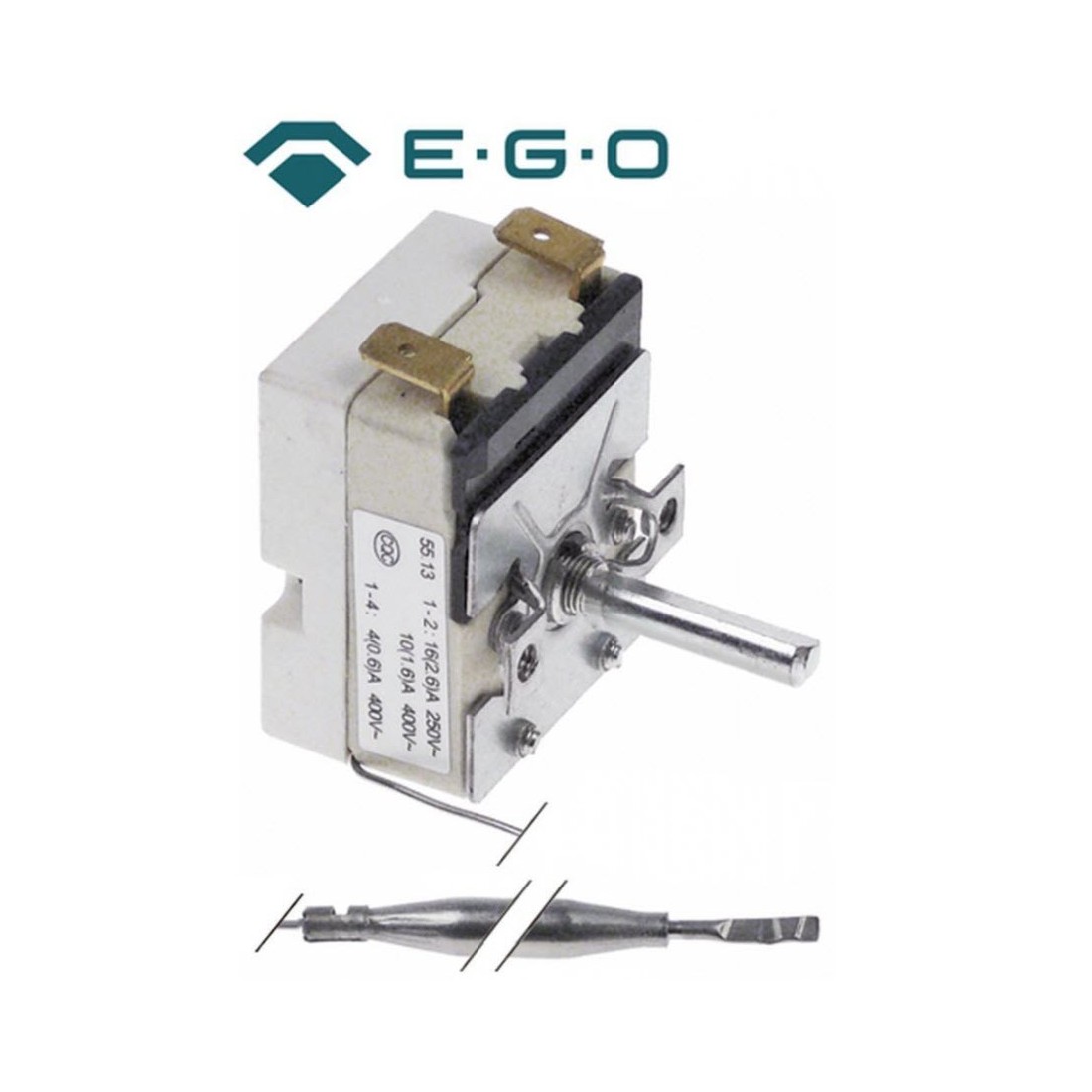 termóstato T máx 190°C margen de trabajo 60-190°C  EGO 55.13032.400 375517 97351