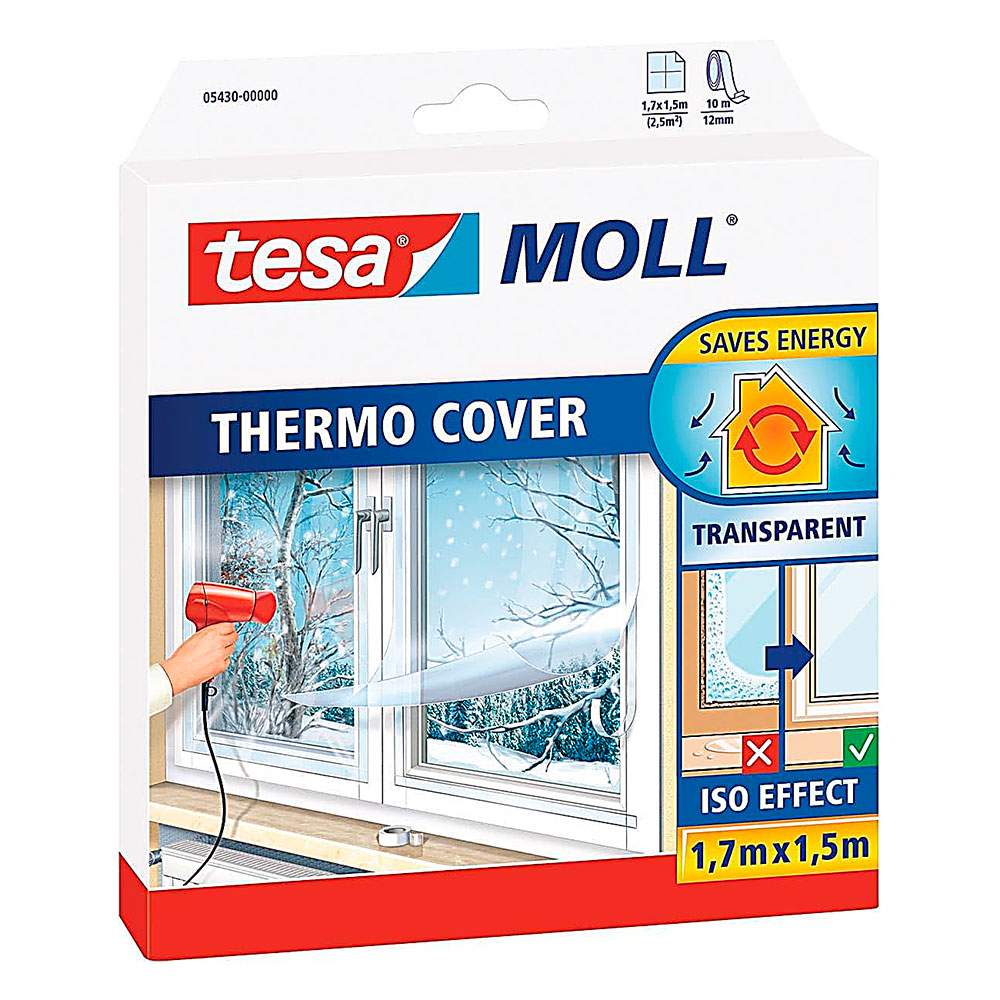 Película Trasparente Aislante para Ventanas Thermo Cover 1,5 m x 1,7 m