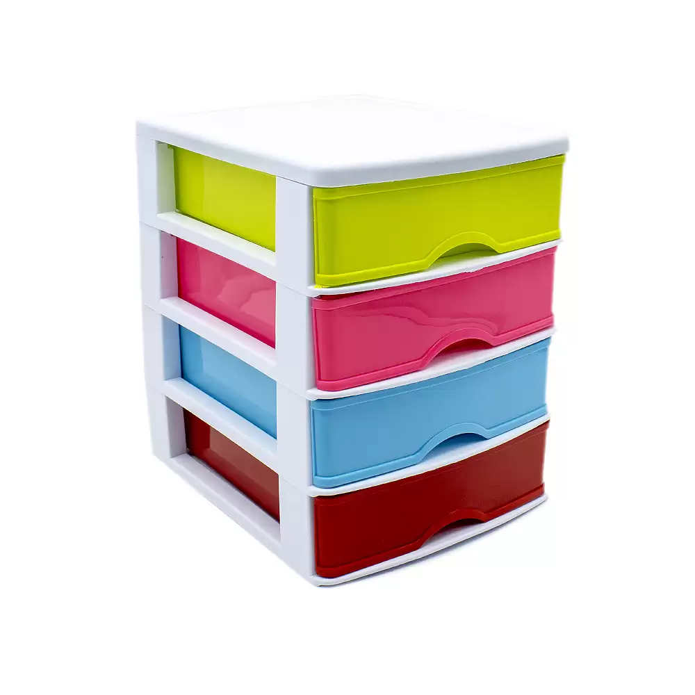 Torre De Almacenamiento Con 4 Cajones 35 Cm Multicolor
