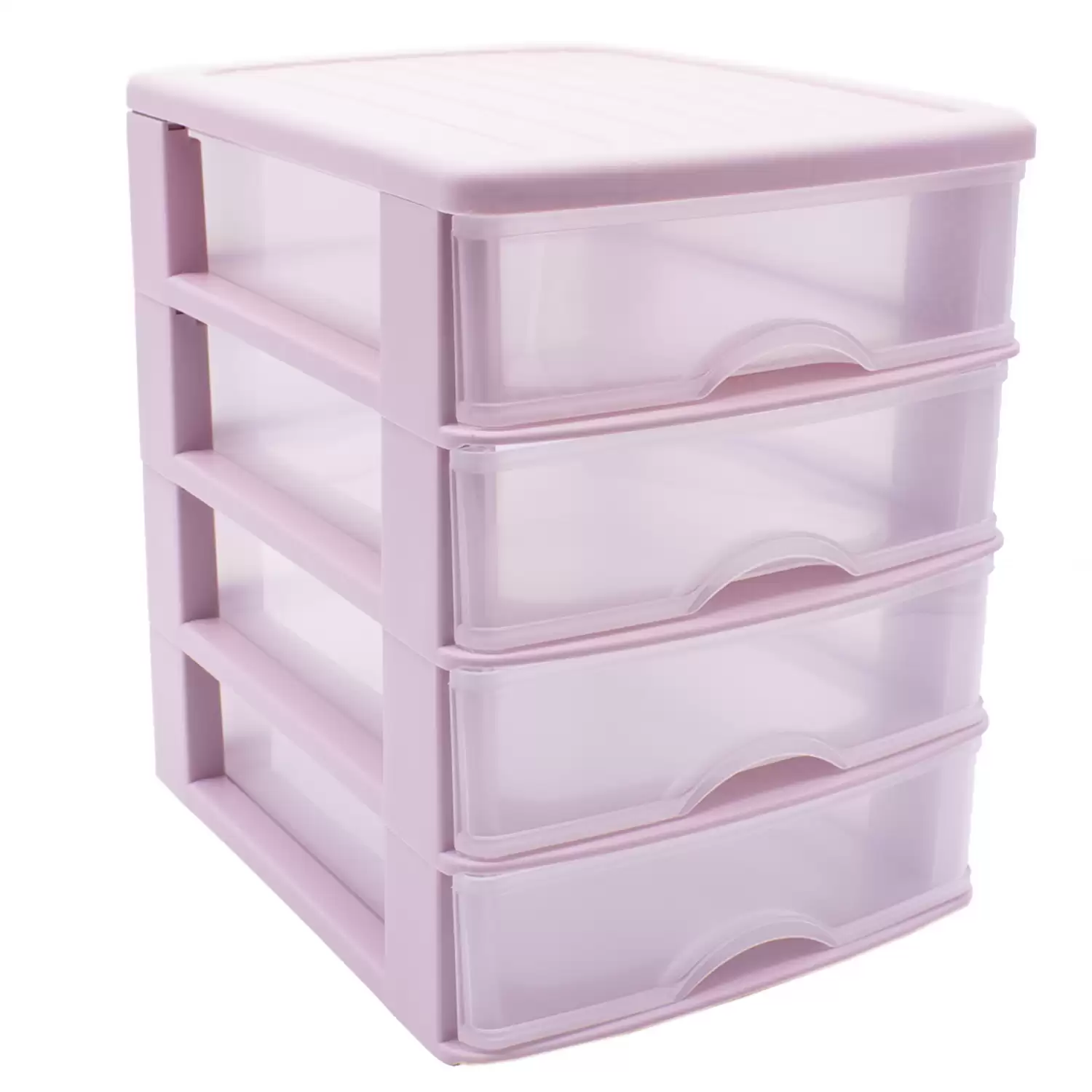 Torre De Almacenamiento Con 4 Cajones 35 Cm Rosa Claro