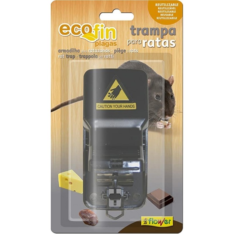 Trampa Mecánica para Rata Ecofin FLOWER