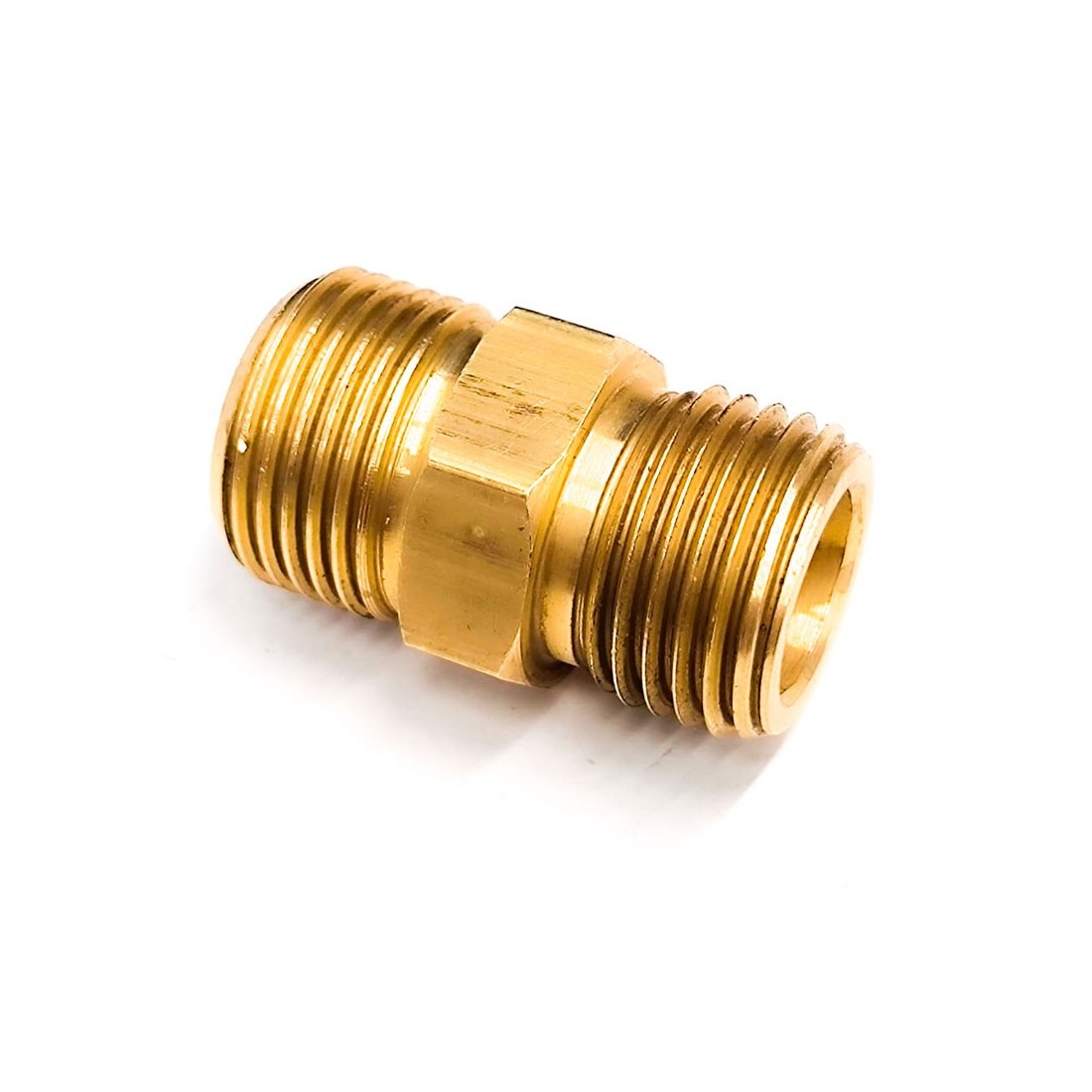 Unión Roscada Mertik rosca 3/8" NPT - 3/8" BSP Whitworth L29mm