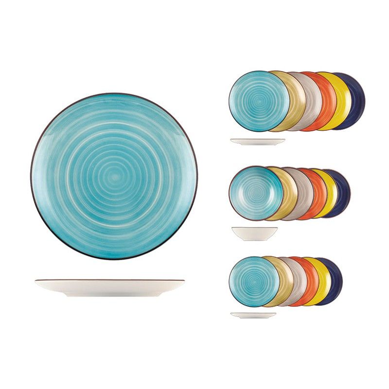 Vajilla 18 Pzas. H&H Caribe Pengo 243Y138 Pengo