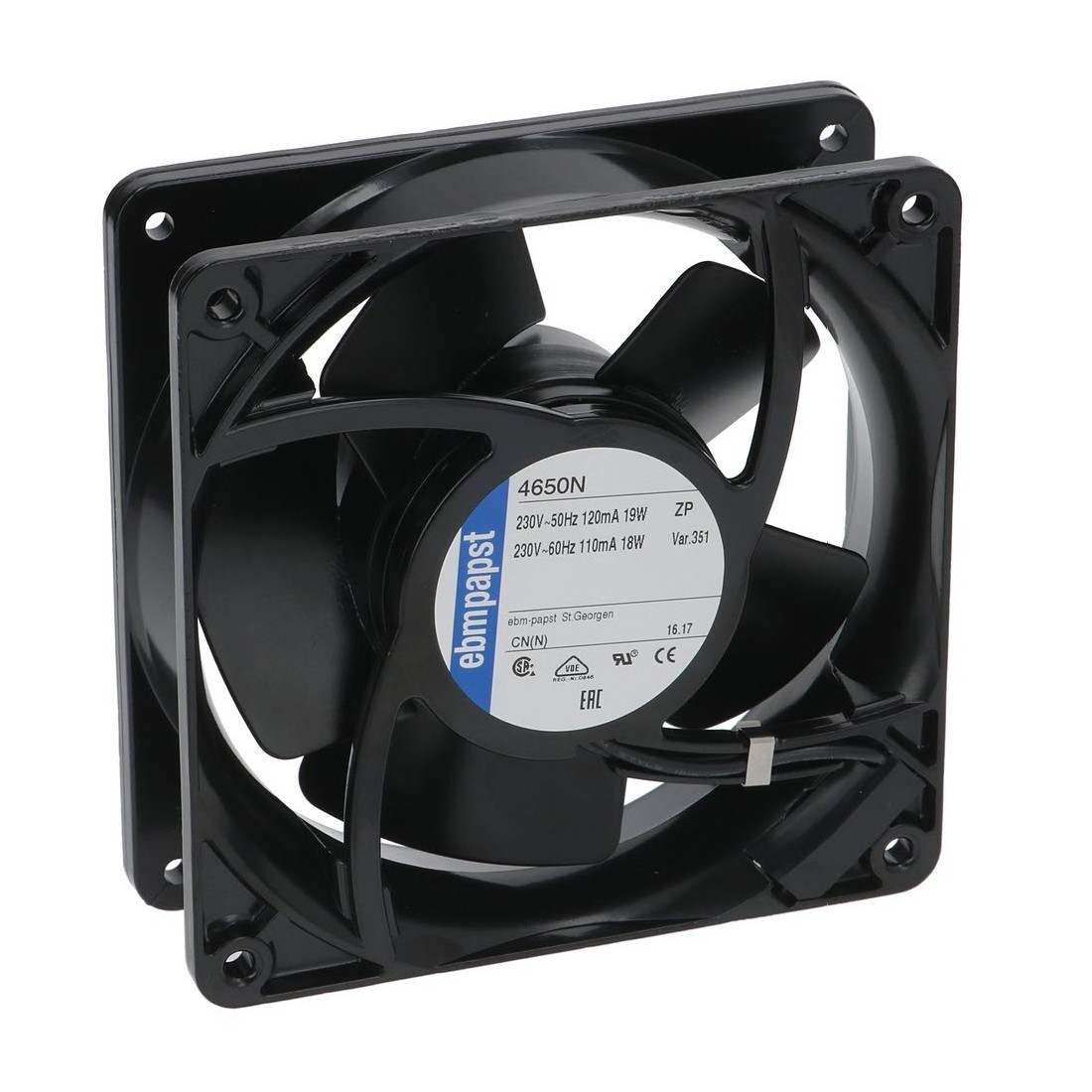 ventilador axial L 119mm An 119mm H 38mm 601089