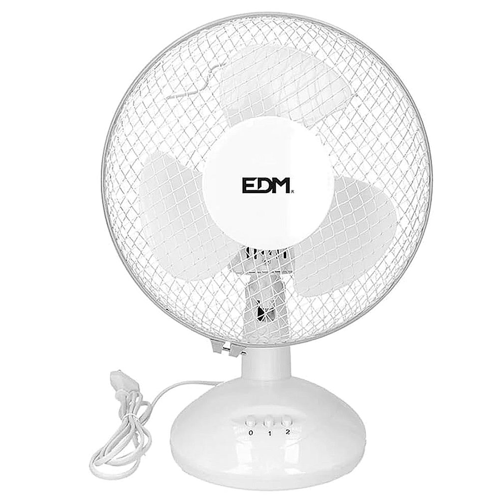 Ventilador Sobremesa Blanco 25w 2 Velocidades Diámetro: 23 cm
