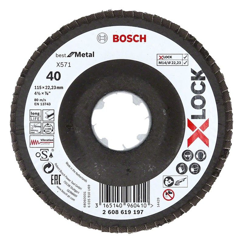 X-Lock Laminillas X571 115Mm.Con.Fv G40 1413H60