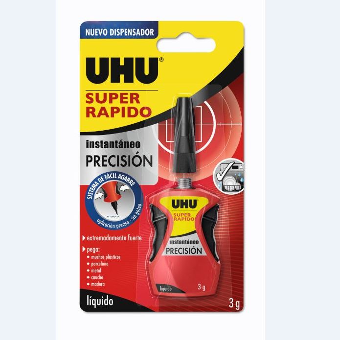 Uhu Pegamento Super Rápido Precisión Extra Fuerte 3g