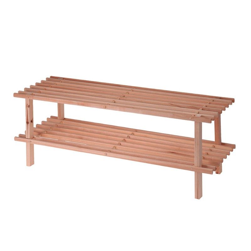 Zapatero de madera con 2 alturas 555B641